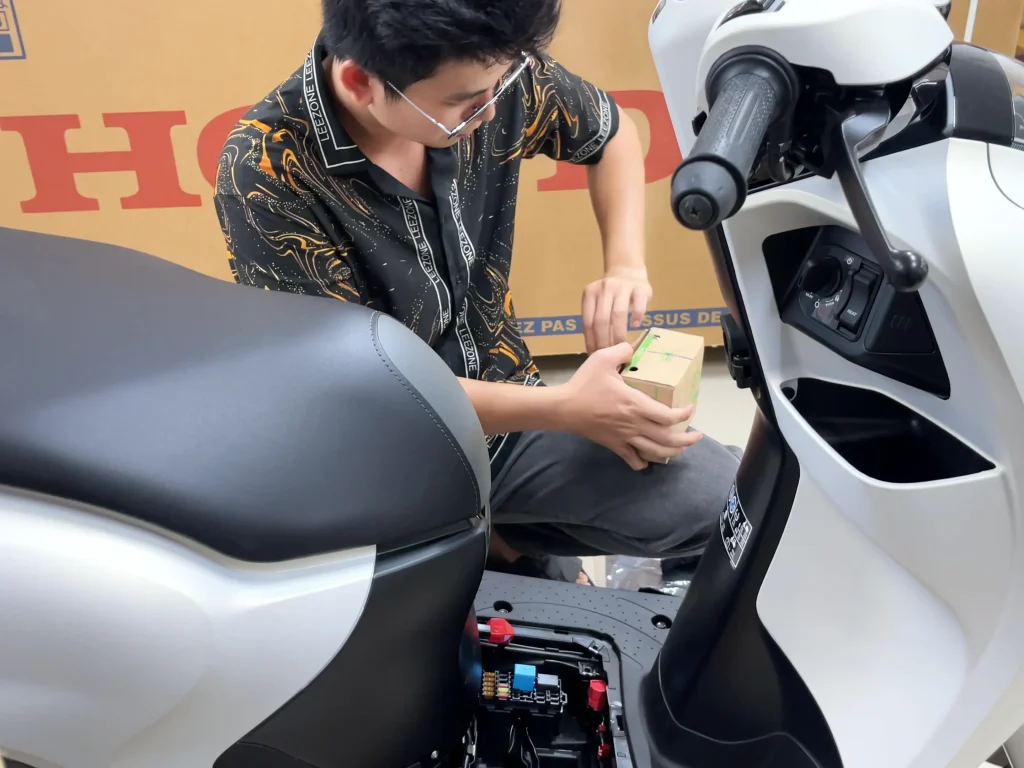 Honda scoopy 2025 nhap indo giao ve hoc mon hung phat motor 2