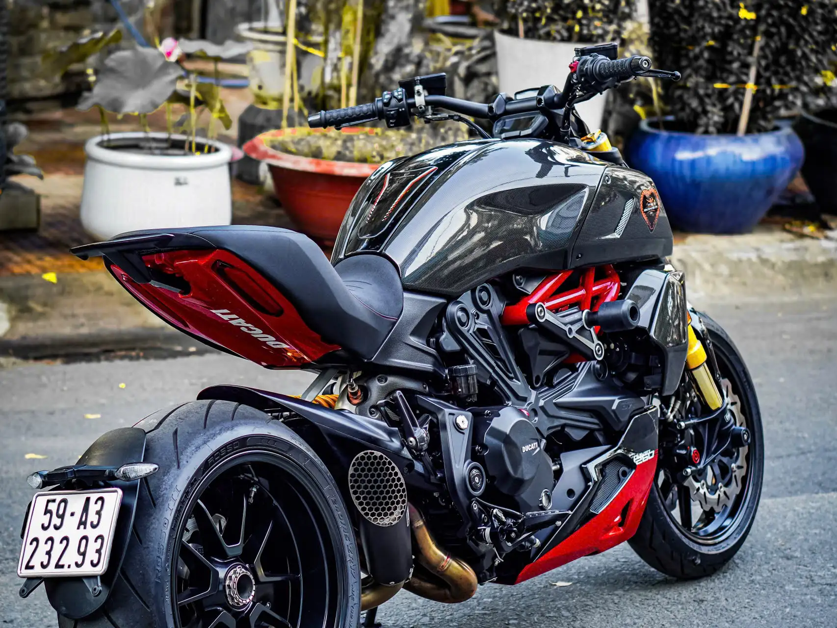Xe ducati diavel 1260s hung phat motor 8
