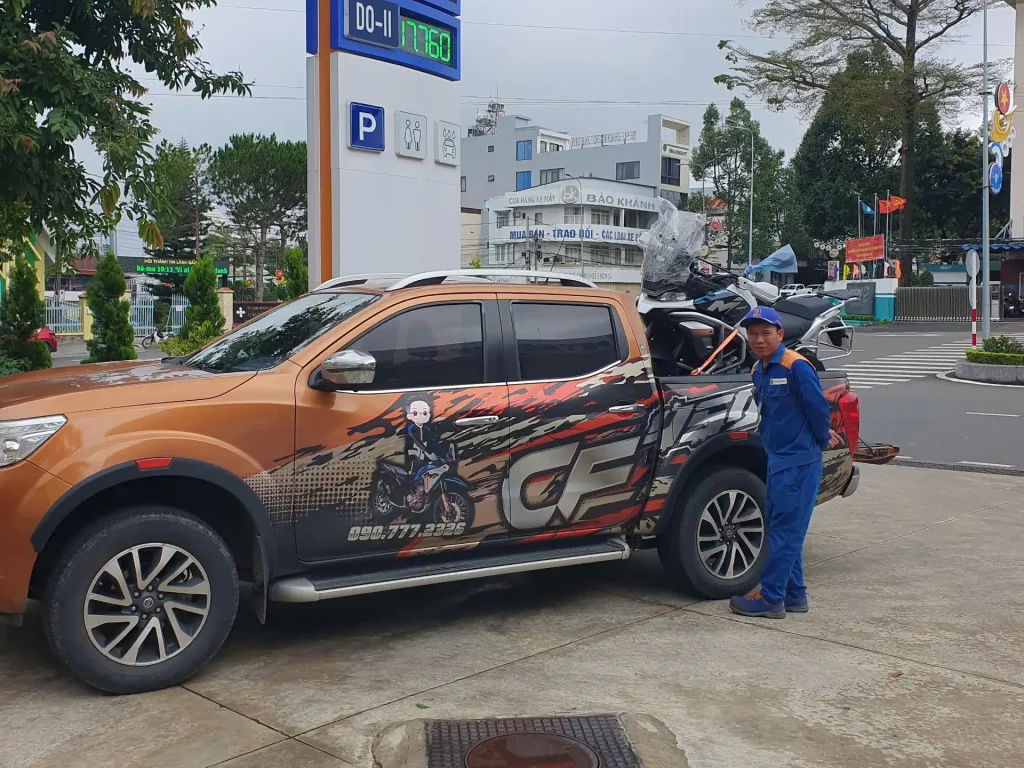 Giao xe cfmoto 700mt ve bao loc hung phat motor 1